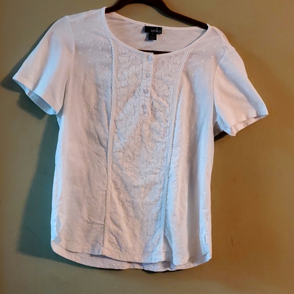 White embroidery top